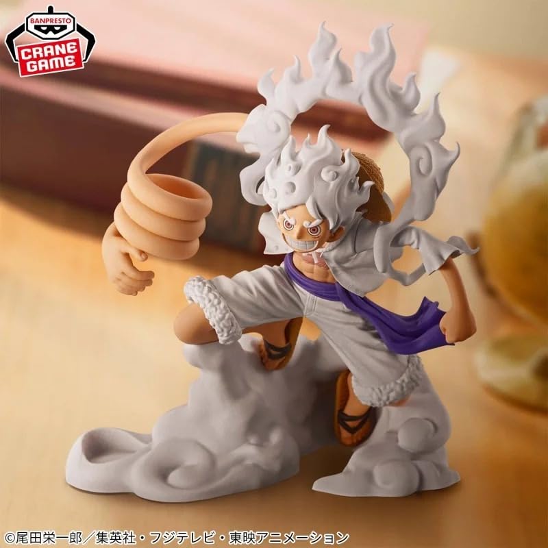 Banpresto One Piece Luffy Gear 5 vol.1 figure on desk adds character to your collection