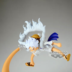 Banpresto Luffy Gear 5 detail emphasizes color depth and texture for realism
