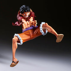 Banpresto Monkey D. Luffy Maximatic Special B figure, dynamic pose, captures action on display.