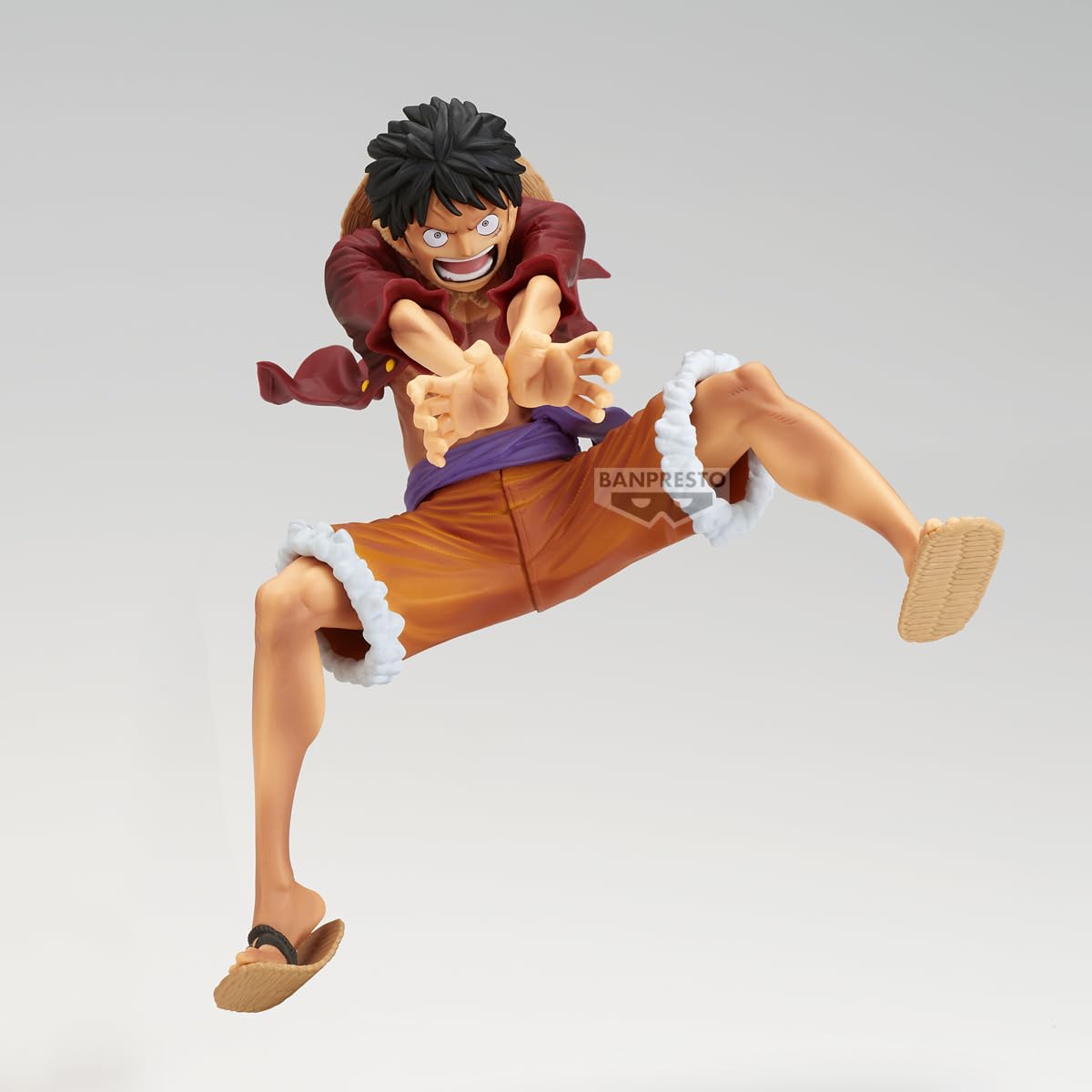 Banpresto Monkey D. Luffy Maximatic Special B figure, side view, compact display option.