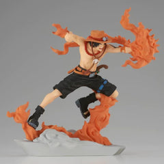 Banpresto Portgas D. Ace Senkozekkei figure base and stand for display.