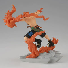 Banpresto Portgas D. Ace Senkozekkei figure on shelf diorama.
