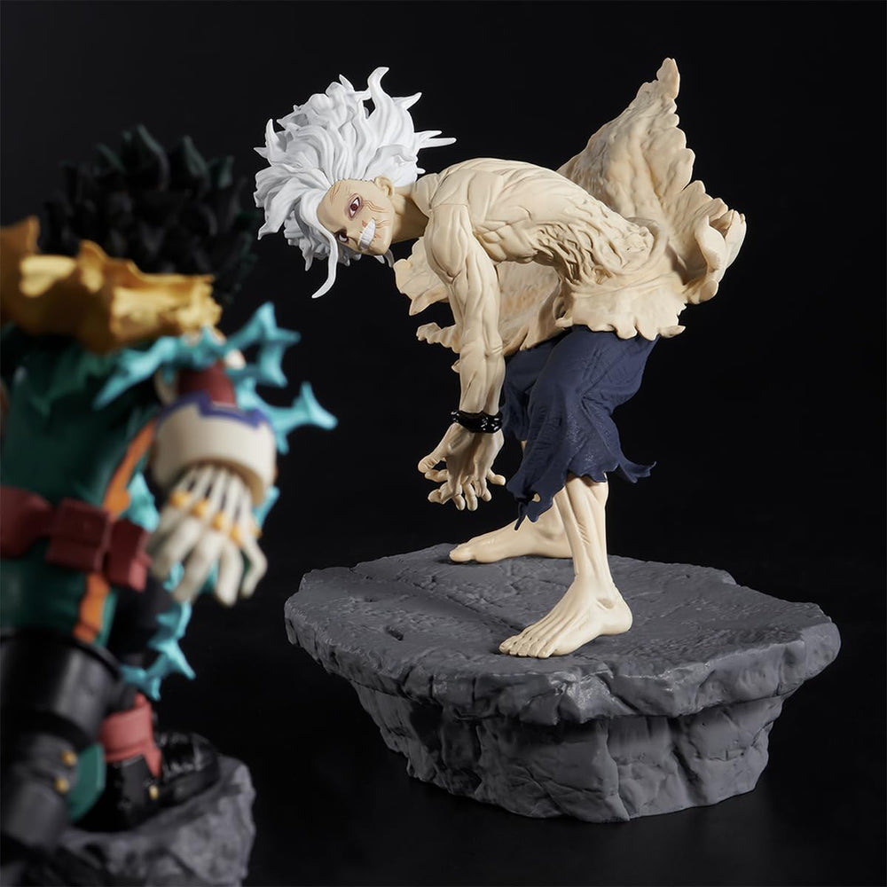 Banpresto Tomura Shigaraki Finale figure closeup highlights details for display and collection.
