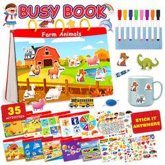 Baobrava 3-in-1 Busy Book cover for durable Montessori learning.