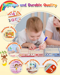 Baobrava erasable pages with wipe-clean pens enabling repeated practice