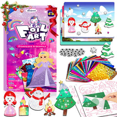 Baobrava foil art canvas princess sparks imagination and coloring.