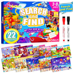 Baobrava search and find cards in hand with themed scenes for memory practice