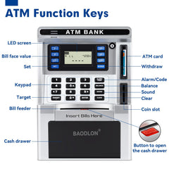 BAODLON bill feeder demonstrates quick cash scrolling for smooth savings.