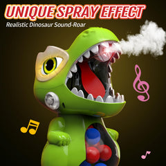BAODLON dinosaur head mist spray feature adds realism to play sessions.