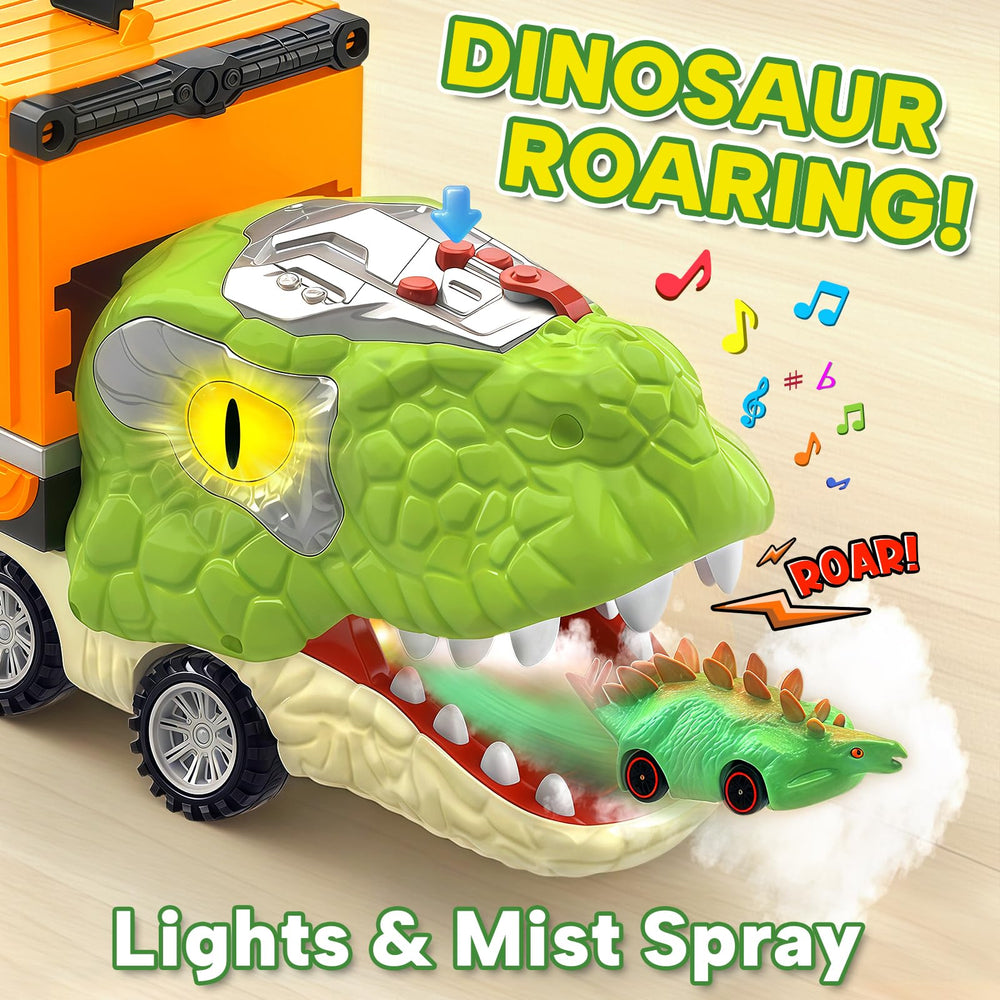 BAODLON dinosaur spray feature adds splashy excitement to scenes.