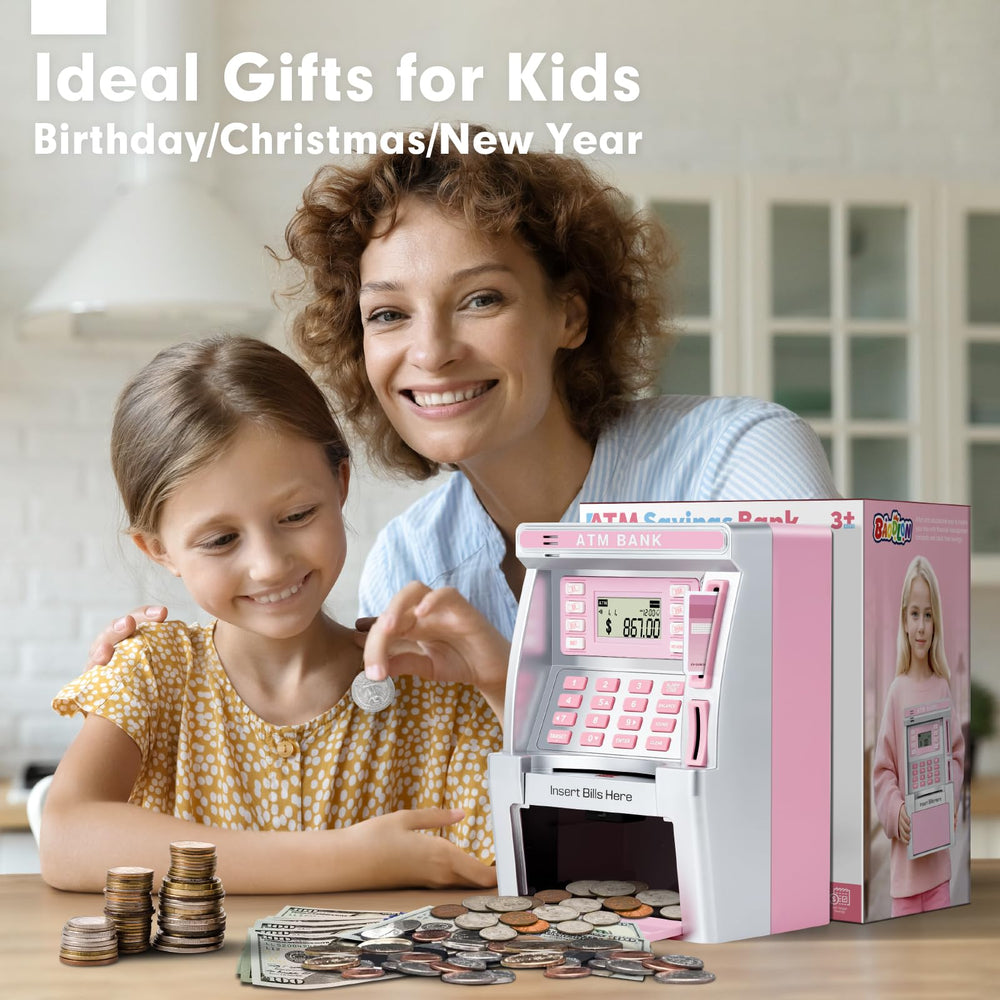 BAODLON pink piggy bank makes a thoughtful birthday gift.