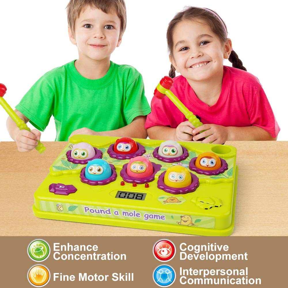 BAODLON Pound-a-Mole suct ion base helps keep the board steady