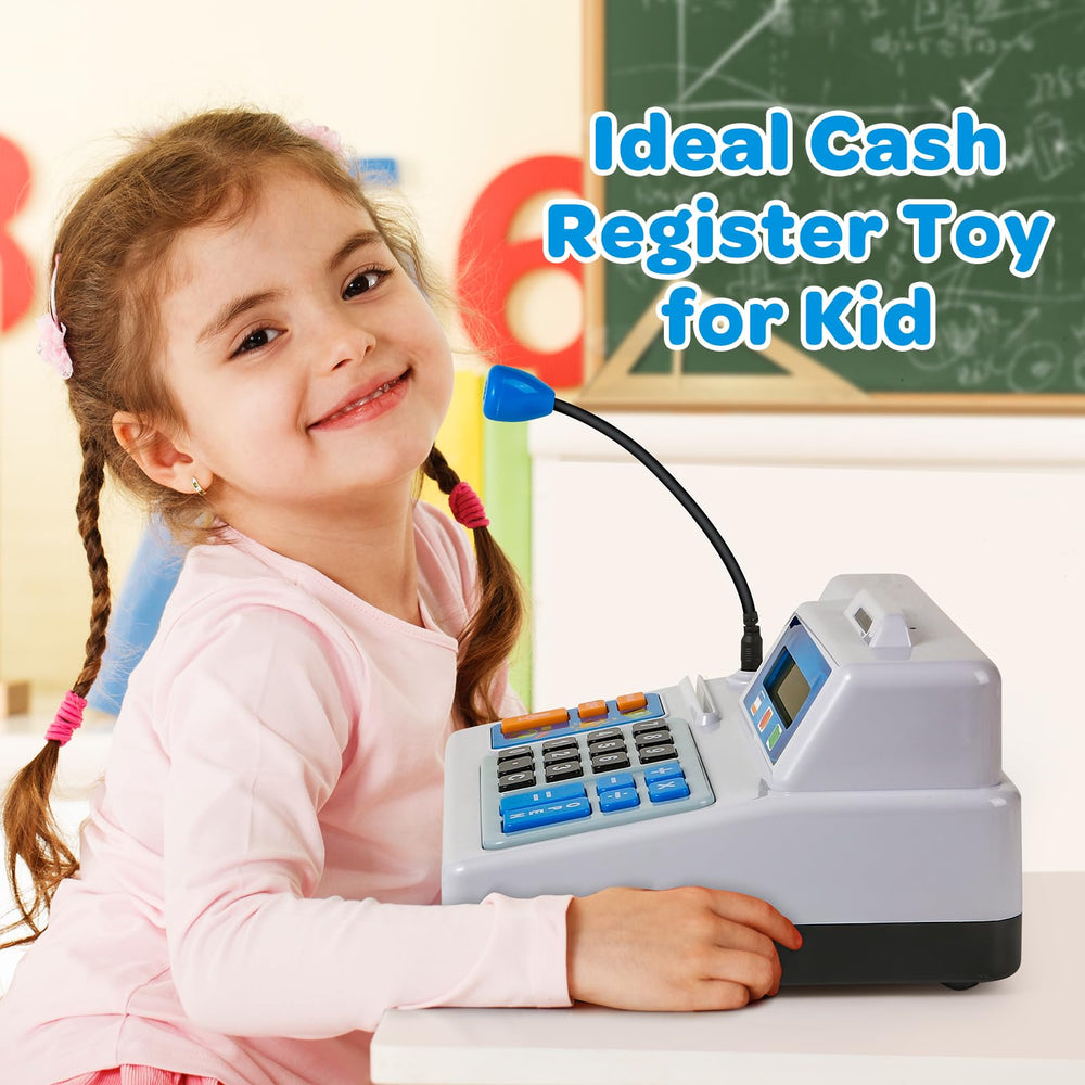 BAODLON Realistic cash and coins support tangible math practice during pretend shopping