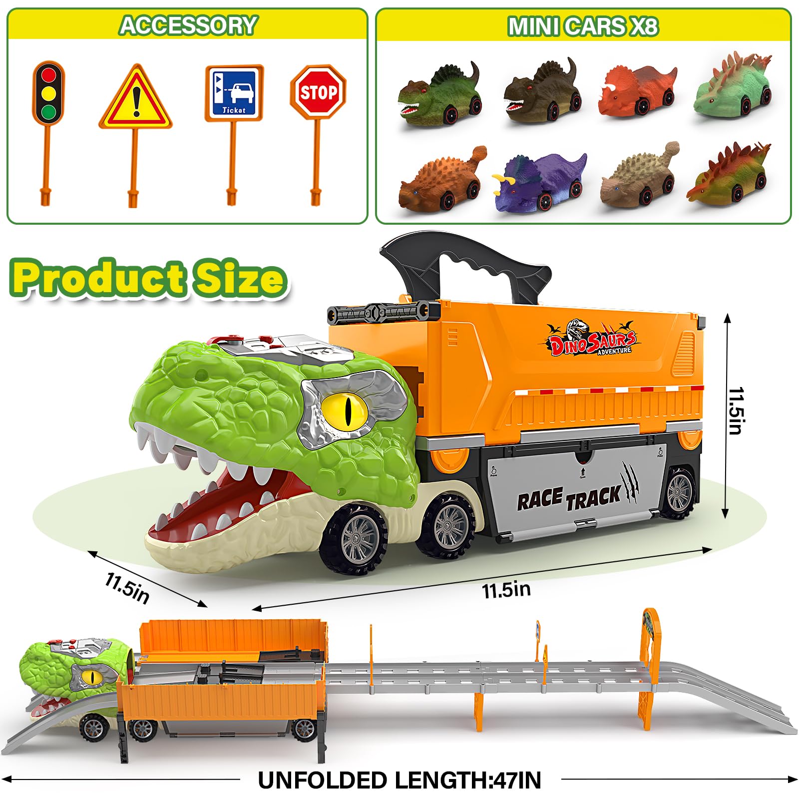 BAODLON T-Rex with LED eyes captivates attention during play.
