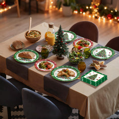 Baolaiballoon Christmas tree plate design adds festive centerpiece.