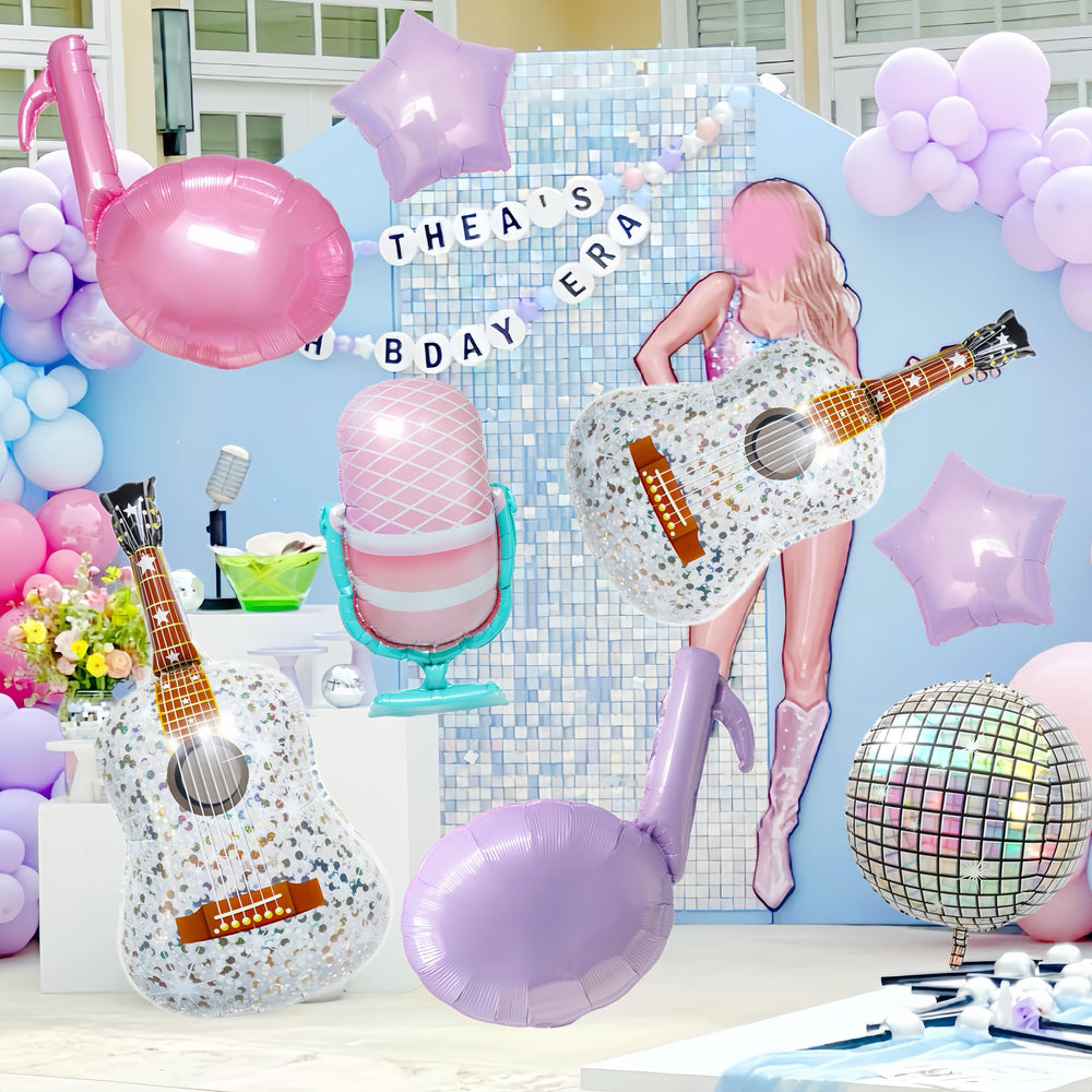 Baoonworlld diamond guitar balloon, unique focal point for music parties