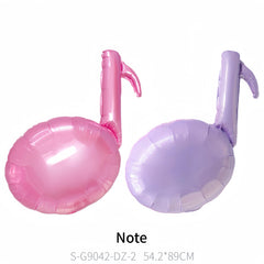Baoonworlld pink-purple microphone balloon, 32in, enhances concert-ready decoration