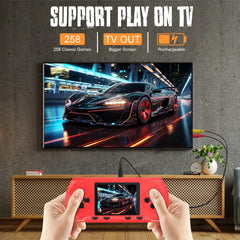 Baopilong 3.0-inch LCD display showing vivid retro visuals on the go.