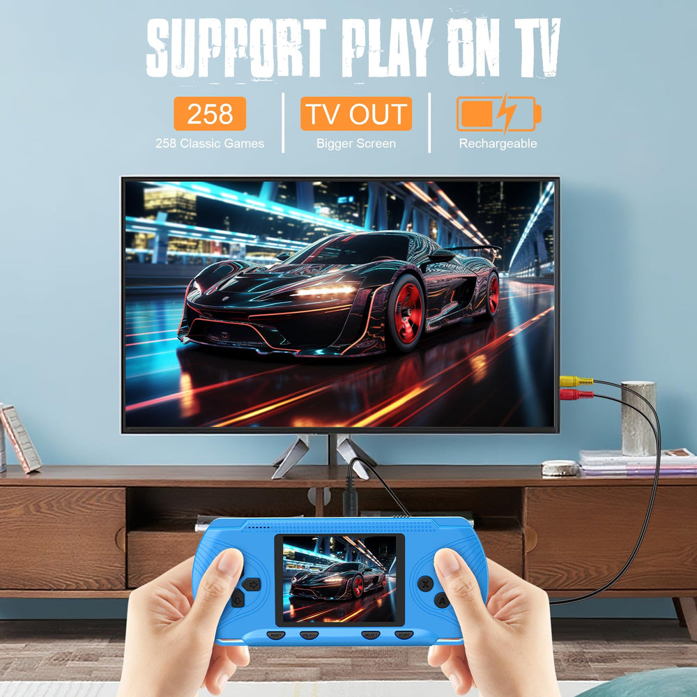 Baopilong retro handheld console screen display, crisp 3-inch visuals on the go.