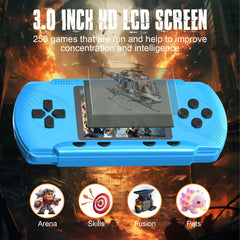 Baopilong retro handheld console side view, ergonomic grip for comfortable extended play.