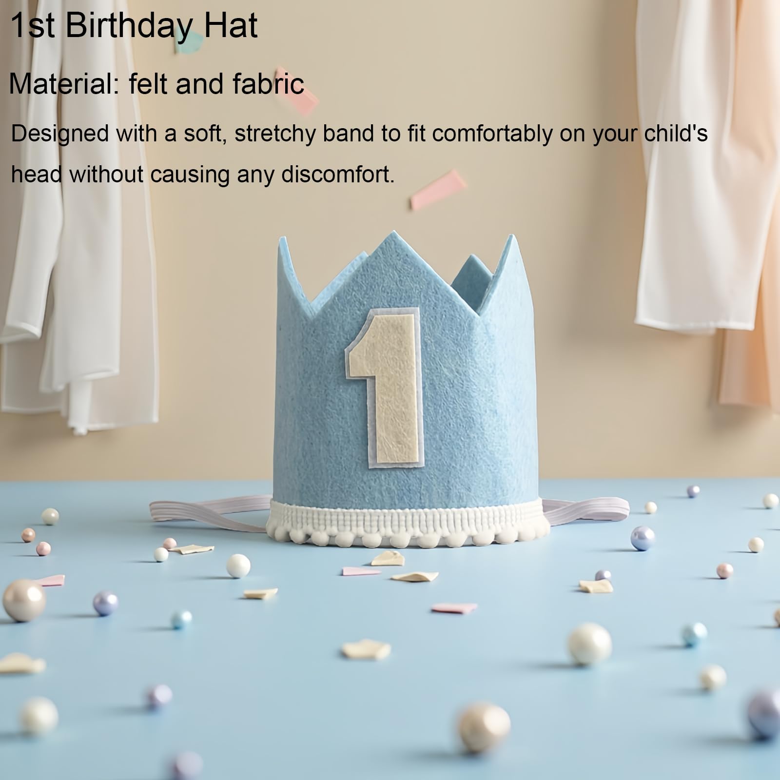 Bapukzy 12-inch blue white latex balloons create vibrant party decor.
