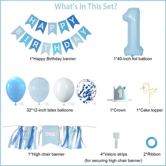 Bapukzy baby crown blue adds a festive touch to celebrations.