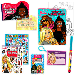 Barbie activity portfolio tri-fold case for organized on-the-go activities