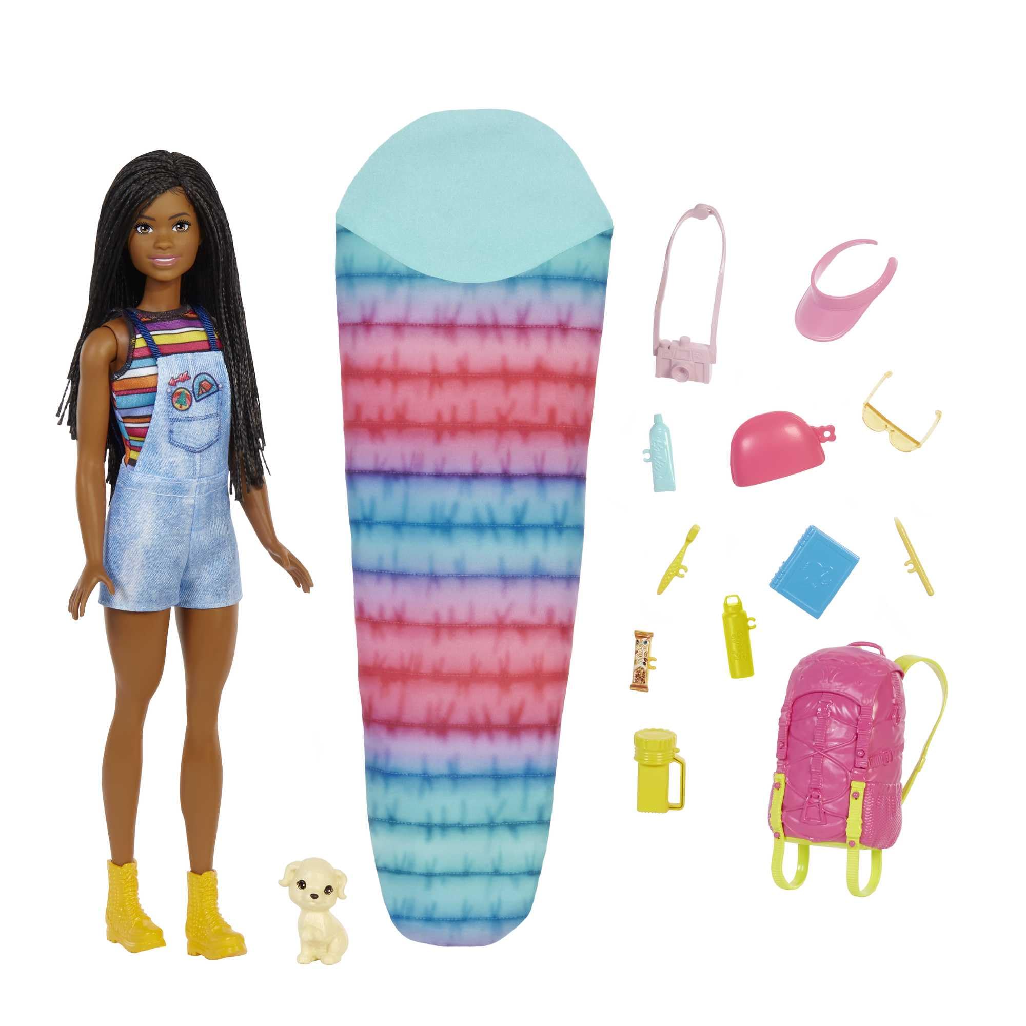 Barbie Brooklyn camping doll ready for outdoor storytelling adventures