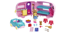 Barbie Chelsea doll with camper playset showcasing imaginative adventures