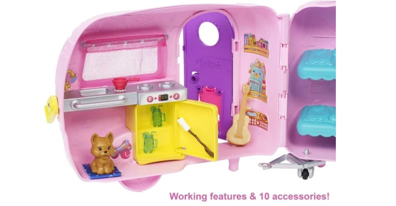 Three play areas inside Chelsea's closet spark varied pretend play