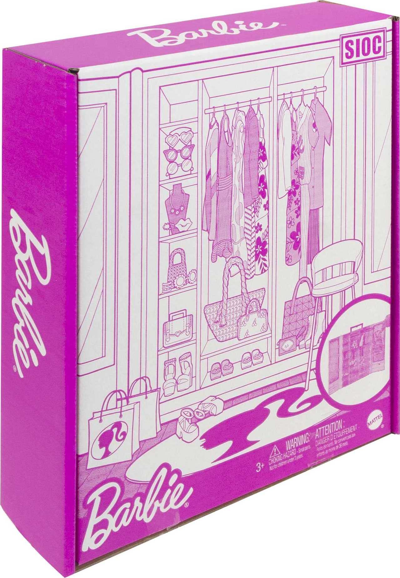 Barbie Closet portable design with carrying handle supports travel-friendly play