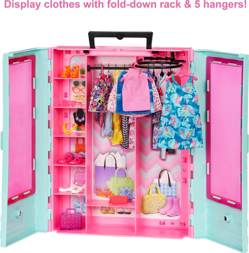 Barbie Closet three outfits support versatile storytelling and dressing-up sessions