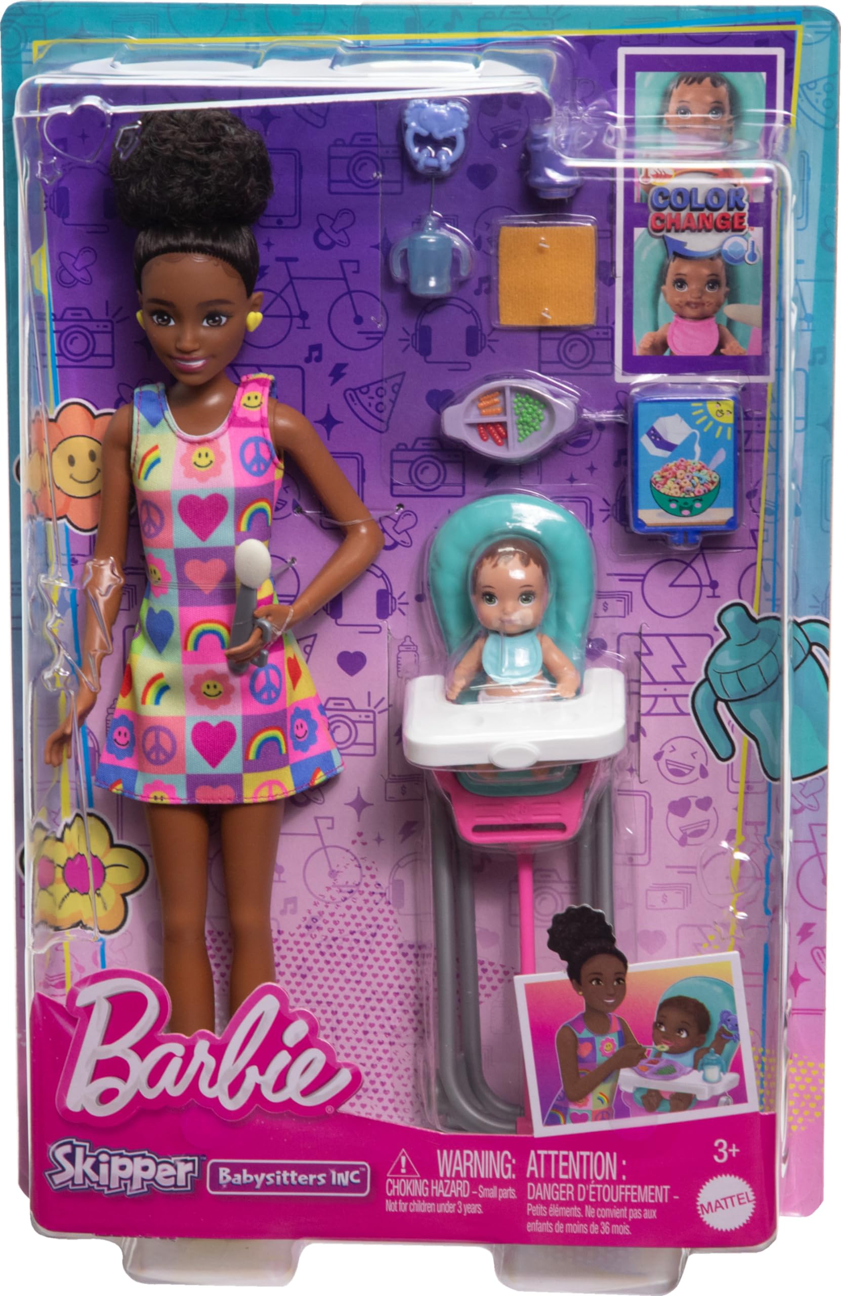 Barbie color-change spoon shows warm and cold water magic.