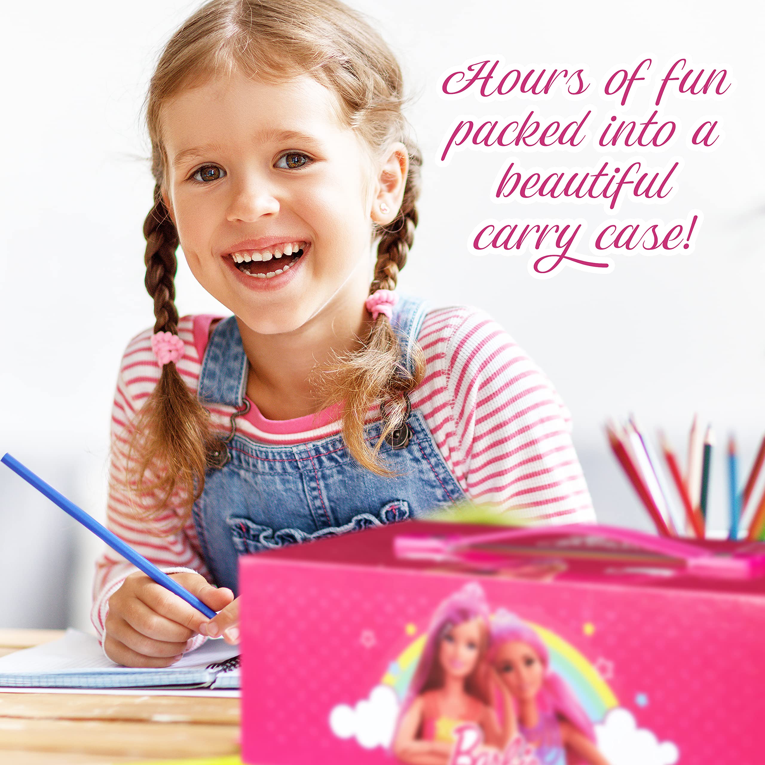 Barbie colouring pencils eight-pack with smooth leads for precise lines