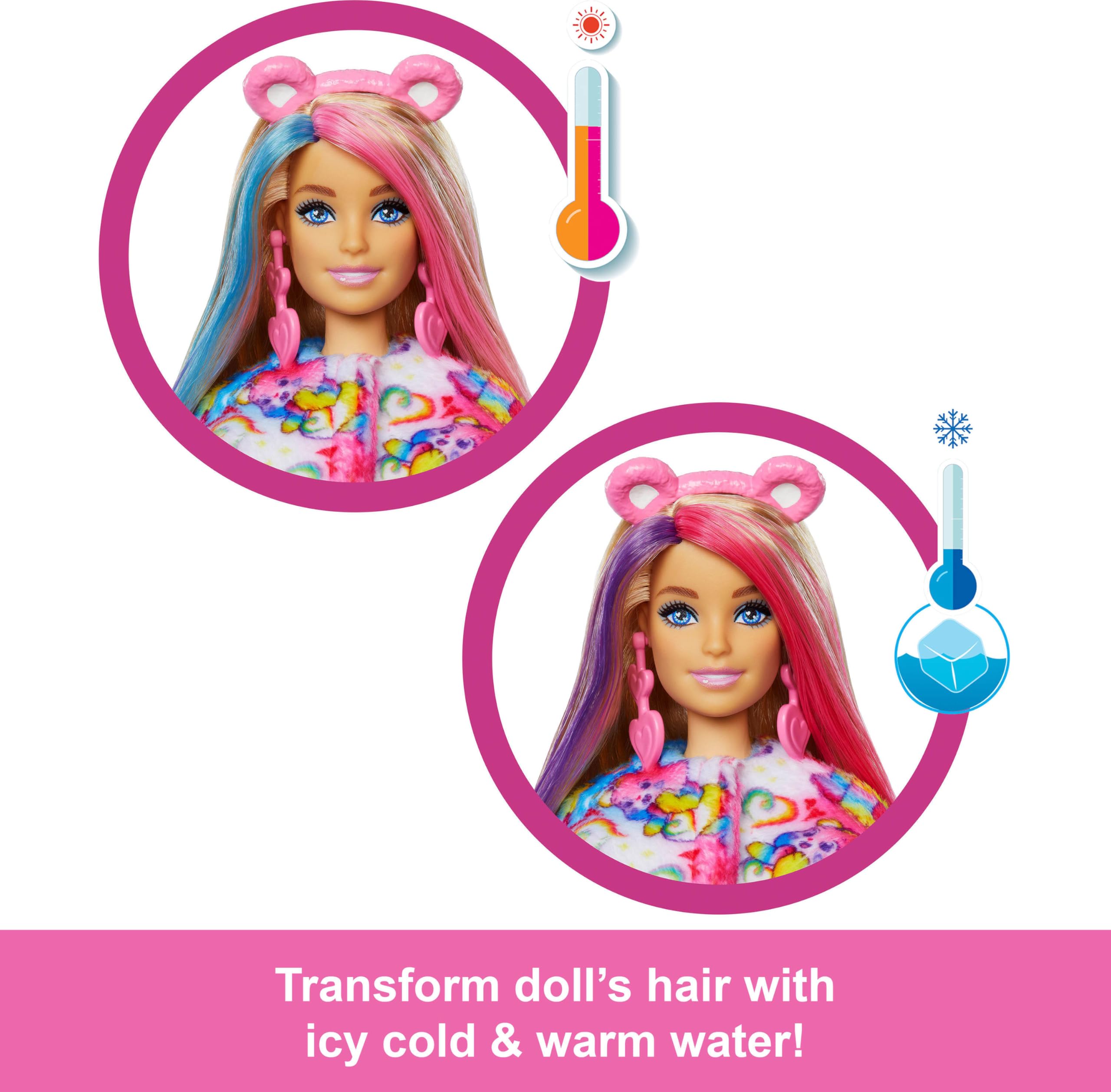 Barbie Cutie Reveal Care Bears fleece jacket reveal for cozy style.