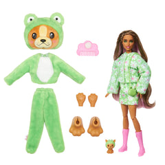 Barbie Cutie Reveal color-change feature shown with ice water effect