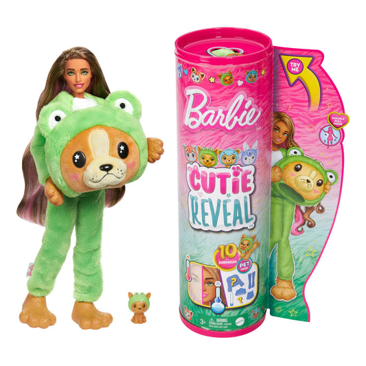 Barbie Cutie Reveal doll wearing kitten red panda costume for imaginative play