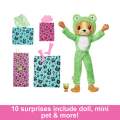 Barbie Cutie Reveal teddy bear in dolphin costume invites cuddly adventures
