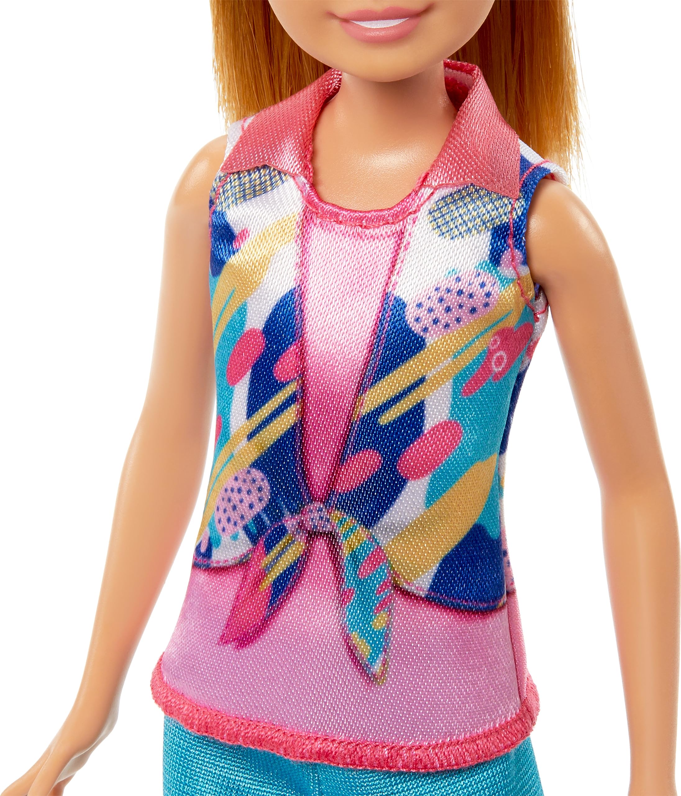 Barbie doll accessories like camera and binoculars spark adventures.