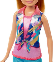 Barbie doll accessories like camera and binoculars spark adventures.