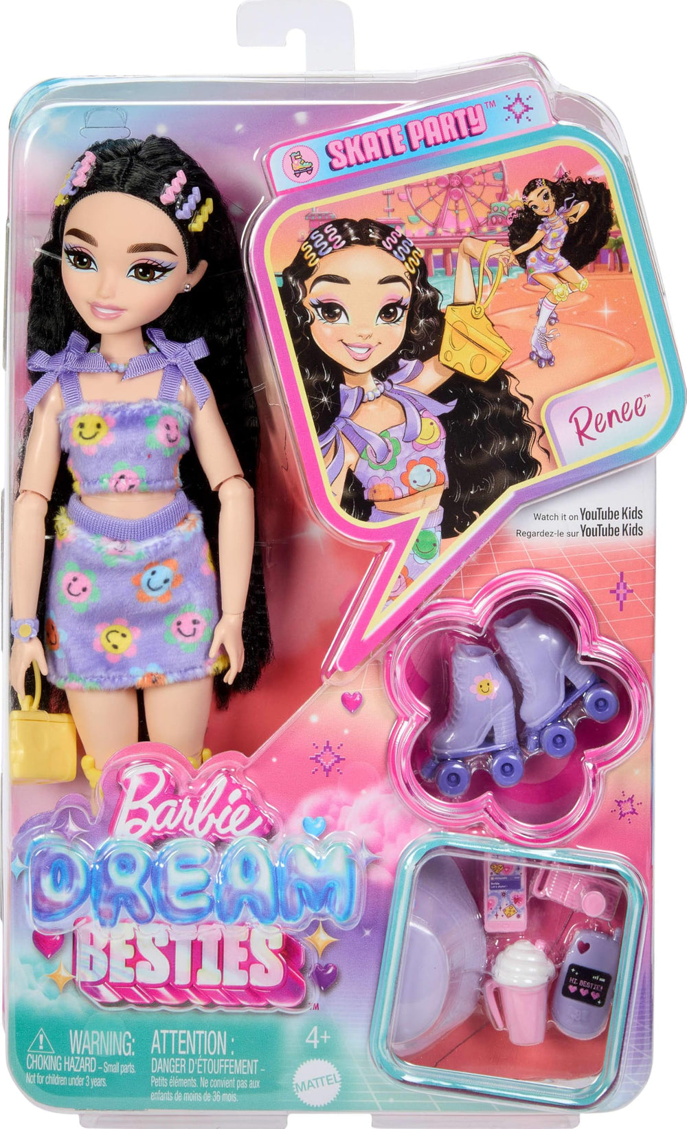 Barbie Dream Besties Renee hair clips for versatile styling