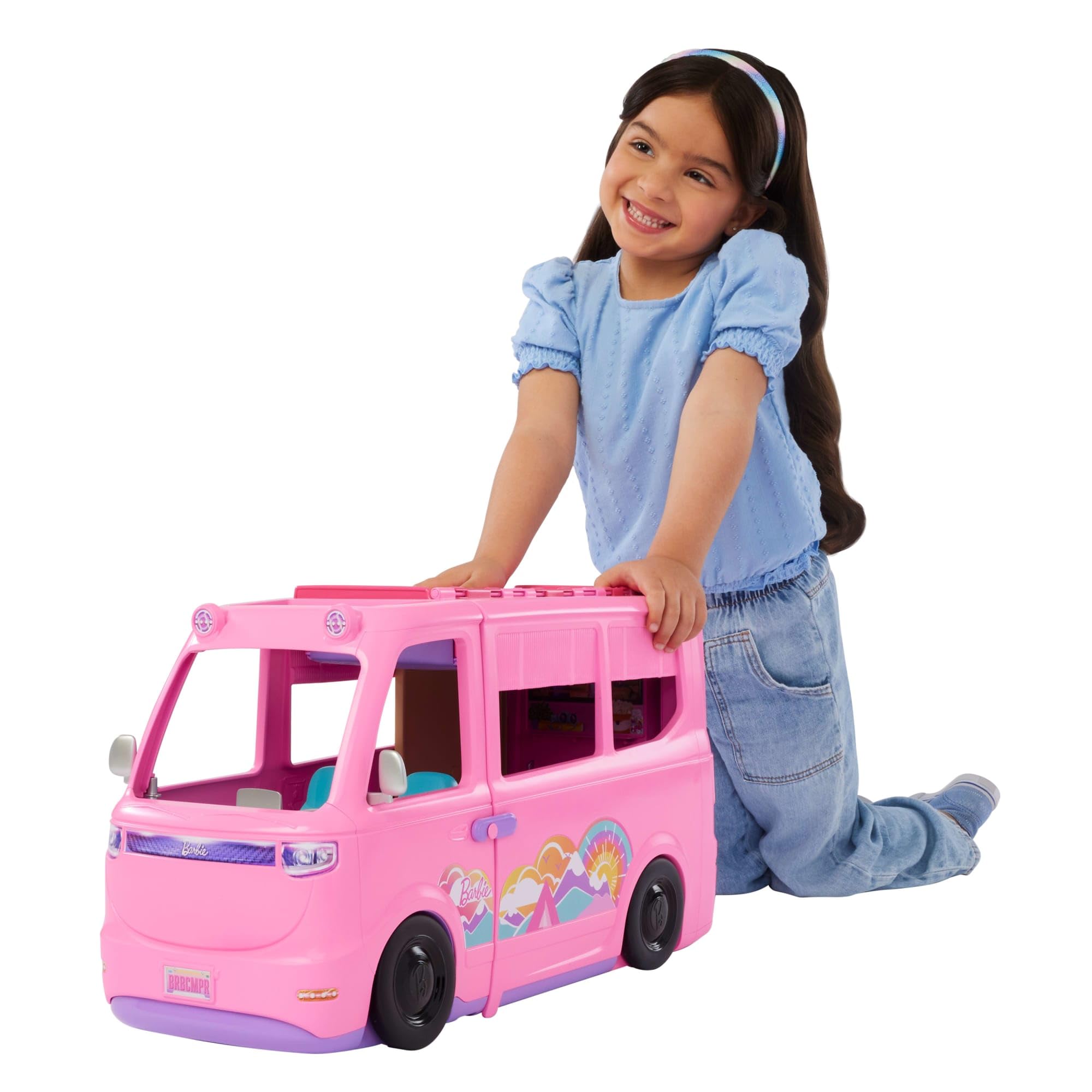 Barbie Dream Camper living area for imaginative family meals and chats