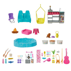 Barbie Dream Camper swing chair provides relaxing outdoor moments