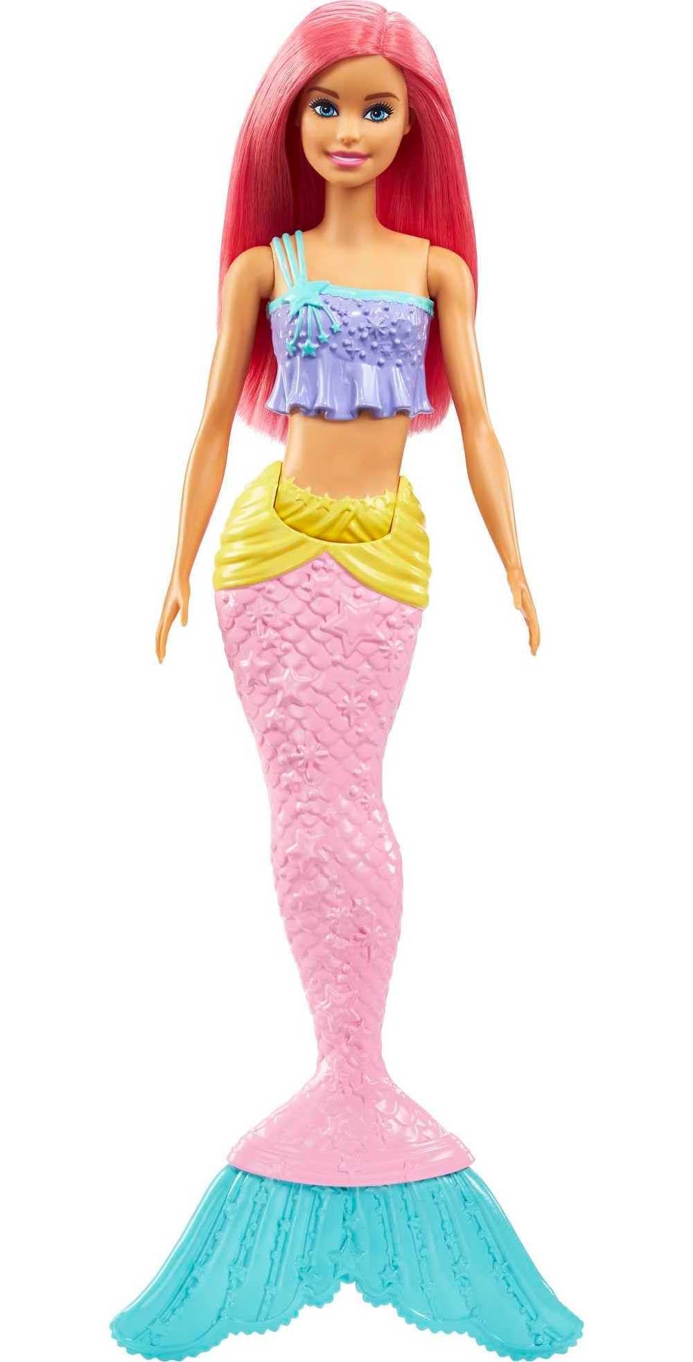Barbie Dreamtopia Mermaid Doll front view showcases mermaid style for imaginative play