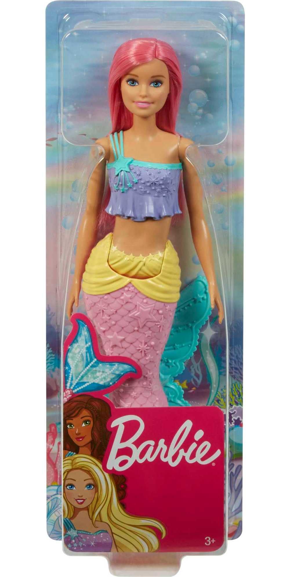 Barbie Dreamtopia Mermaid Doll with sea backdrop sparks pretend ocean adventures