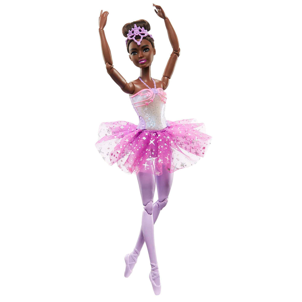Barbie Dreamtopia Twinkle Lights Ballerina Doll with brunette hair for imaginative storytelling