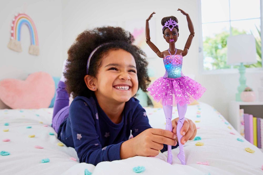Barbie Dreamtopia Twinkle Lights Ballerina Doll light-up bodice enhances dance moments