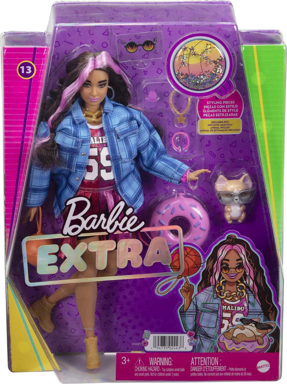 Barbie Extra 15-piece play set expands dress-up options for creative styling