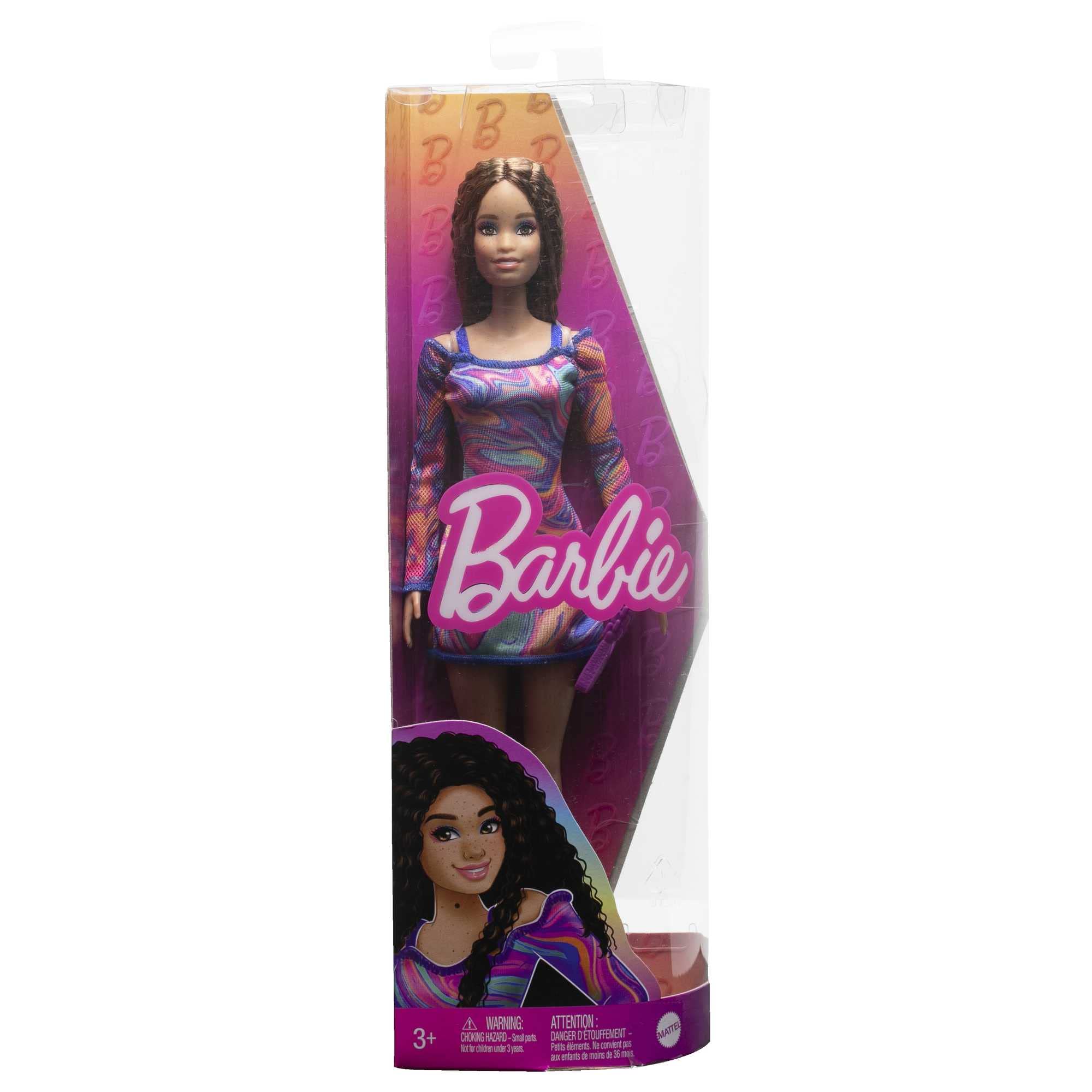 Barbie Fashionistas purse completes coordinating accessories for pretend shopping.