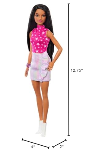 Barbie Fashionistas Doll #215 celebrates 65th anniversary with modern twist in styling.